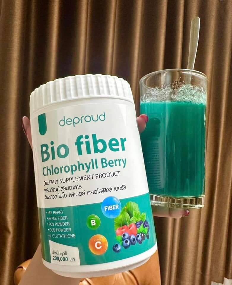 deproud Bio fiber Chlorophyll Berry ดีพราวต์ ไบโอ ไฟเบอร์ คลอโรฟิลล์ เบอร์รี่