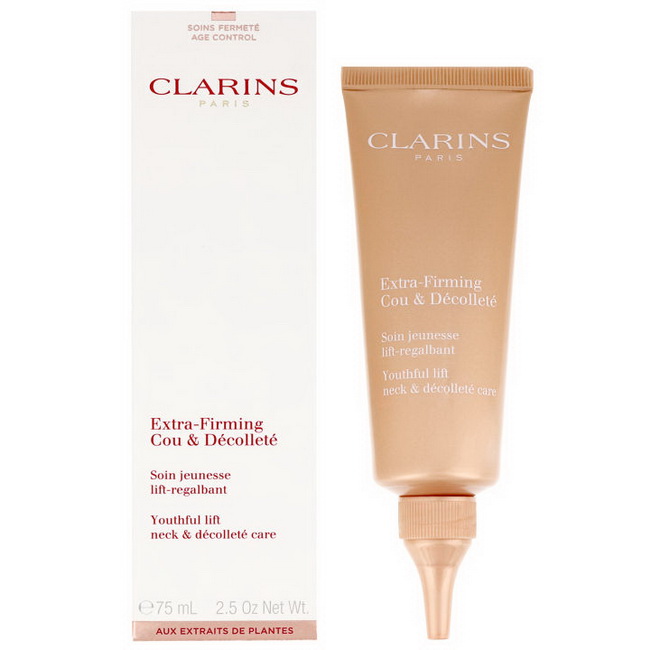 CLARINS Extra-Firming Youthful Lift Neck & Decollete Care75 ml. ทรีทเม้นท์เพื่อยกกระชับผิวอย่างทรงประสิทธิภาพ ให้ผิวบริเวณลำคอและเนินอกคงความอ่อนเยาว์เนิ่นนาน พร้อมกลิ่นหอมอ่อนๆ เย้ายวนใจ 