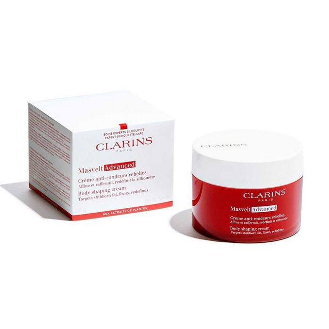 CLARINS Masvelt Advanced Body Contouring Cream 200 ml. ครีมกระชับผิวกายช่วยปรับสภาพและกระชับผิวในผู้หญิงวัยก่อน 50 ปี พร้อมมีประสิทธิภาพในการดูแลเรือนร่างให้ผิวดูกระชับได้สัดส่วนมีประสิทธิภาพสูงในการบำรุงผิวทั้งสามประการ ได้แก่ การดูแลเรือนร่าง ทำให้ผิวดู