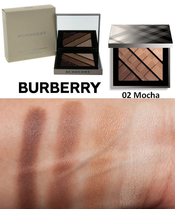 BURBERRY Compact Eye Palette 5.4 g #02 Mocha พาเลตอายแชโดว์ 4 สีสวย เพื่อสร้างมิติให้กับดวงตา ทำให้ดวงตาดูโดดเด่นด้วยอายแชโดว์เนื้อบางเบา ไม่เป็นคราบ