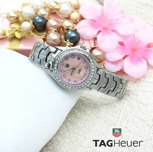 ** พร้อมส่ง ** นาฬิกาข้อมือแฟชั่น แบรนด์ สายเลส สีเงิน ( Tag Heuer )