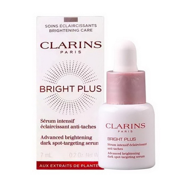 CLARINS Bright Plus Advance Brightening Dark Spot Targeting Serum ขนาดทดลอง 7 ml. เซรั่มเติมออกซิเจนให้ผิวแบบสองเท่าเพื่อผิวสวยกระจ่างใส ไร้จุดด่างดำ ผิวเปล่งประกายดูมีออร่า แลดูกระจ่างใสอย่างเป็นธรรมชาติจากภายใน