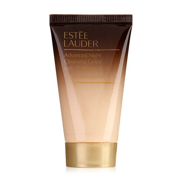 ESTEE LAUDER Advanced Night Cleansing Gelee Cleanser with 15 Amino Acids ขนาดทดลอง 30 ml. ยกระดับประสบการณ์การทำความสะอาดอย่างเหนือระดับด้วยโฟมล้างสูตรเจลใส ที่มีกรดอะมิโน 15 ชนิดนี้เป็นสูตรอ่อนโยน ที่ช่วยทำความสะอาดเครื่องสำอางและสิ่งสกปรกตกค้าง ให้ผิวรู