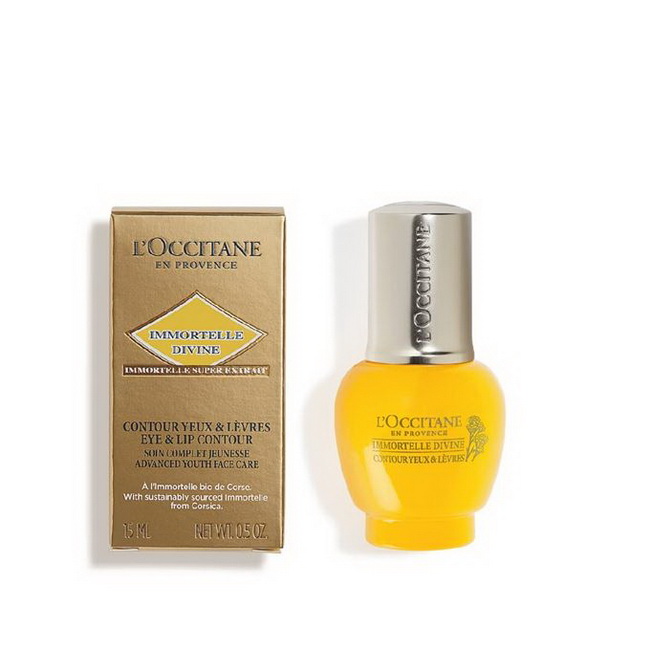 L'Occitane Immortelle Divine Eye & Lip Contour 15 ml. ทางเลือกเพื่อผิวรอบดวงตา และร่องแก้ม ลดเลือนริ้วรอยแห่งวัย พร้อมกระชับผิว ในหนึ่งเดียว!