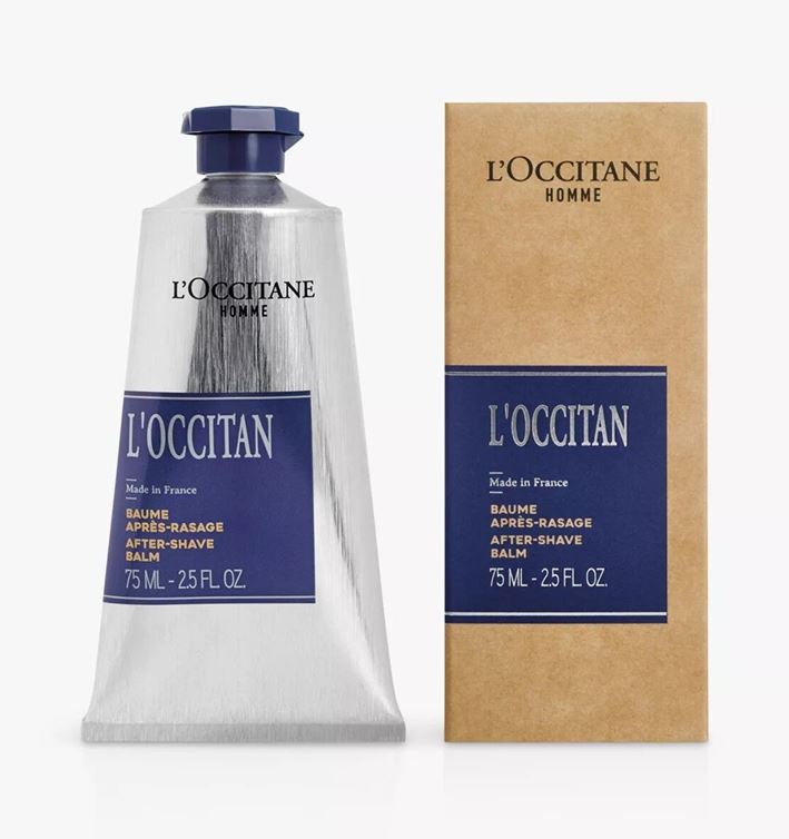 L'Occitane After Shave Balm 75 ml. ผลิตภัณฑ์บำรุงผิวหน้าหลังโกนหนวดกลิ่นหอมอ่อนๆ เนื้อบาล์มเข้มข้น ช่วยเติมสารบำรุงและปลอบประโลมผิว เพิ่มคุณค่าในการต้านอาการอักเสบด้วยน้ำหล่อเลี้ยงจากต้นเบิร์ชวูด ช่วยลดความตึงของผิวและอาการระคายเคืองต่างๆ ที่เกิดจากใ