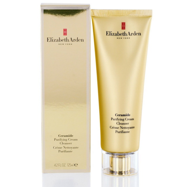 Elizabeth Arden Ceramide Purifying Cream Cleanser 125 ml. ผลิตภัณฑ์ทำความสะอาดผิวหน้า ที่ผสานไปด้วย Ceramide มอบความชุ่มชื้น ทำให้ผิวรู้สึกสะอาดและอ่อนนุ่ม ขจัดเครื่องสำอางและสิ่งสกปรกได้อย่างรวดเร็วและอ่อนโยน ช่วยปลอบประโลมผิวของคุณ