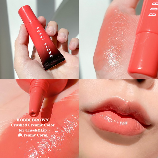 Bobbi Brown Crushed Creamy Color for Cheeks & Lips 10 ml. #Creamy Coral สีส้มสดใสสไตล์เกาหลี เบลนด์แล้วผิวสวยฉ่ำสดใสน่ารักมาก ปัดแก้มเนื้อครีม ใช้แต่งแต้มสีสันให้กับพวงแก้มและริมฝีปาก ทั้งเกลี่ยง่าย พิกเมนท์แน่น เพิ่มระดับความเข้มได้ดังใจ และสามารถทา