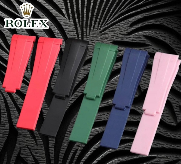 สายนาฬิกา แบบสายยางซิลิโคน หลากสี (เฉพาะสาย) สำหรับ Rolex
