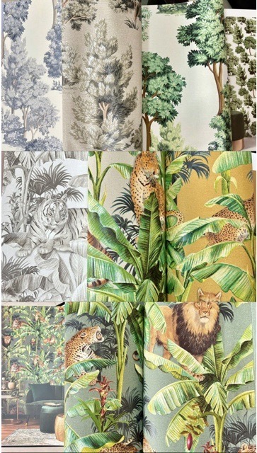 WALLใบไม้ ม้วนใหญ่ 15ตรม. ยาว 15.6ม. กว้าง 1.06ม.Lm