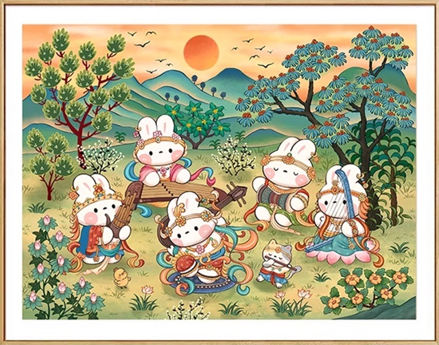Musical rabbit (พิมพ์ลาย)