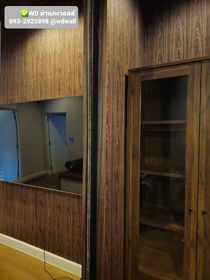 แต่งผนังบ้านด้วยวอลเปเปอร์ลายไม้