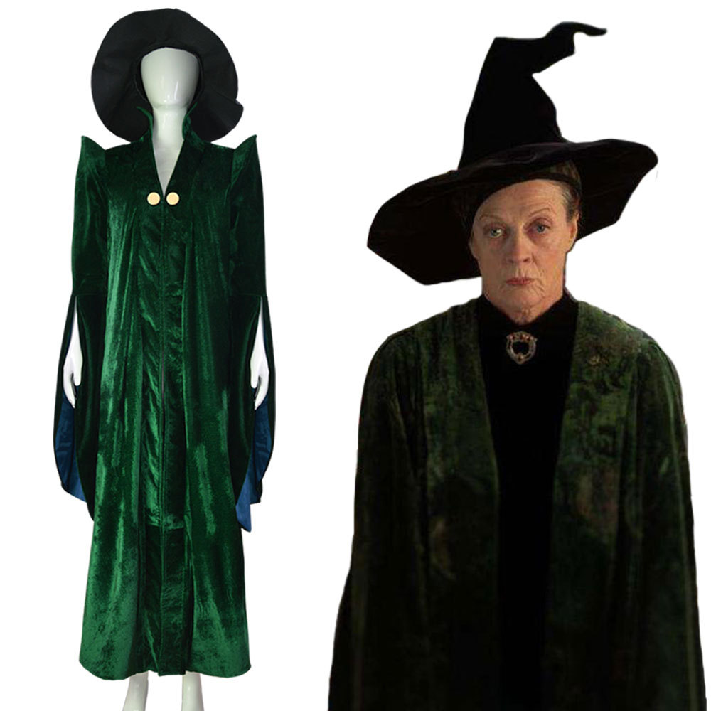 ++พร้อมส่ง++ชุดศาสตราจารย์มักกอนนากัล มิเนอร์วา มักกอนากัลล์ Minerva McGonagall จากภาพยนตร์แฮร์รี่พอตเตอร์