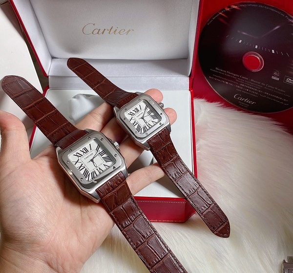 นาฬิกา แฟชั่น แบรนด์ Catier Santos 100 สายหนัง