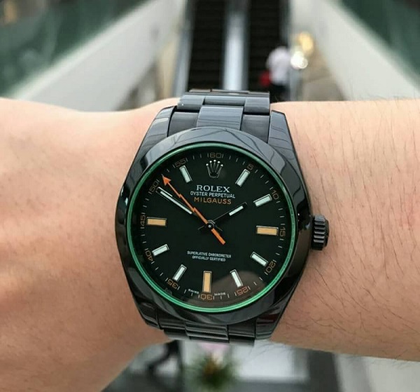 นาฬิกา แฟชั่น แบรนด์ Rolex Milgauss สายเลส