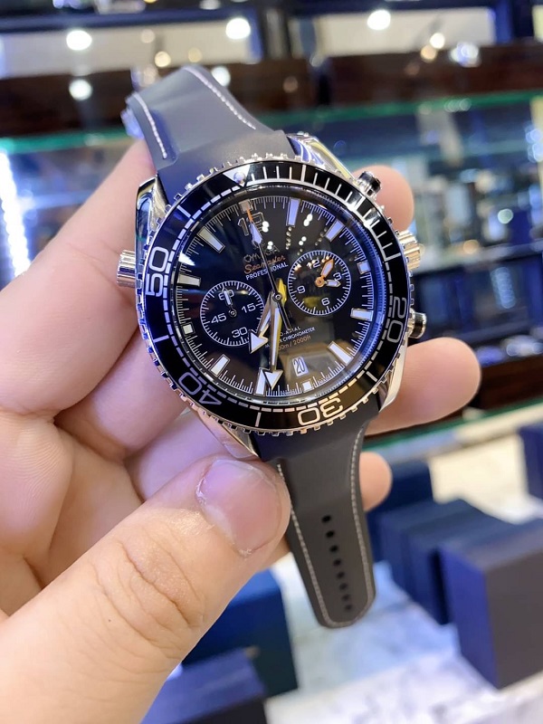 นาฬิกา แฟชั่น แบรนด์Omega Chronograph Seamaster สายยาง