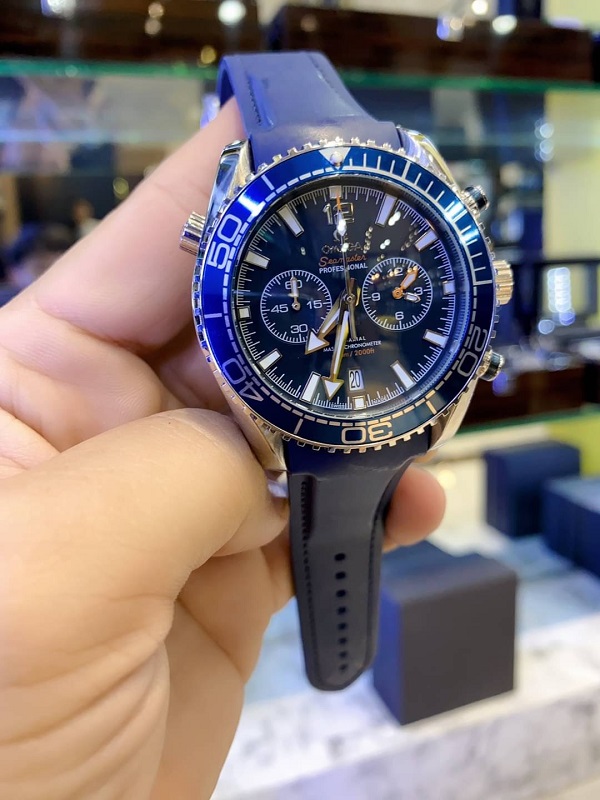 นาฬิกา แฟชั่น แบรนด์Omega Chronograph Seamaster สายยาง