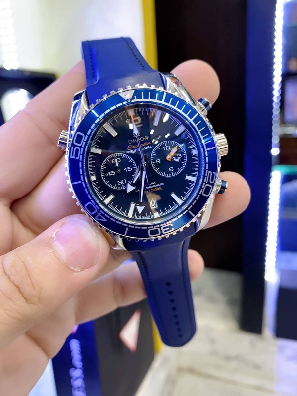 นาฬิกา แฟชั่น แบรนด์Omega Chronograph Seamaster สายยาง