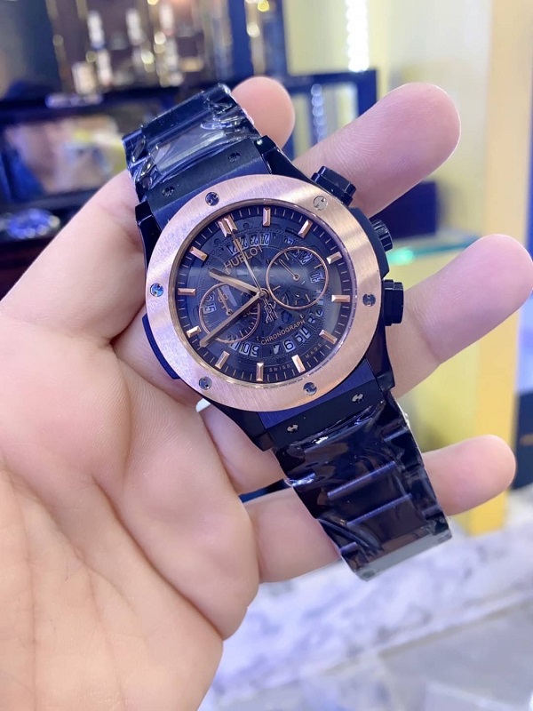 นาฬิกา แฟชั่น แบรนด์ Hublot Chronograph สายเลส