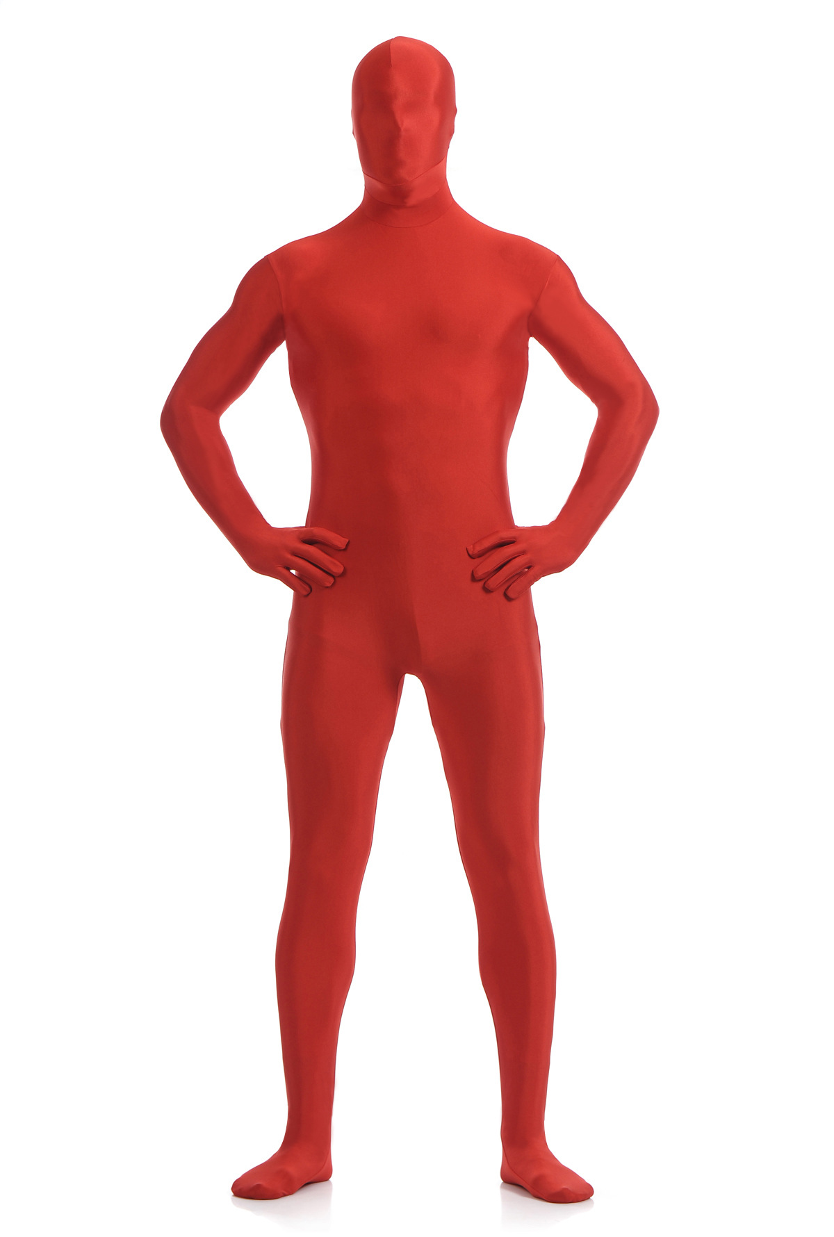 ชุดบอดี้สูทรัดรูปสีแดง ไซส์ L เหมาะกับความสูง 165-180cm