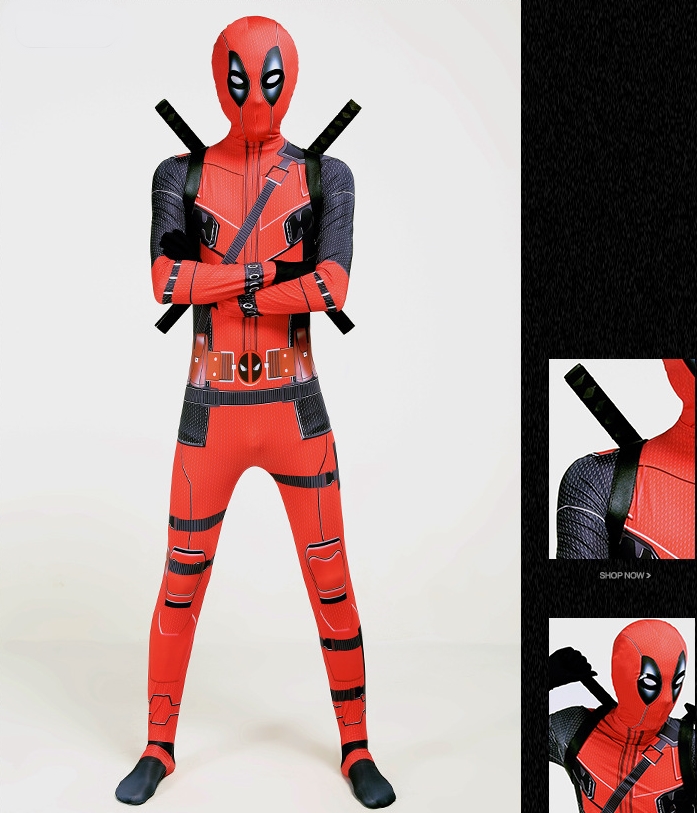 ++พร้อมส่ง++ชุดเดดพูล ชุดDeadpool ฮีโร่สุดเกรียน ความสูง 165-180 cm.(ใส่ได้ทั้งชายและหญิง)