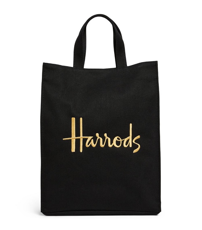 Harrods รุ่น Medium Recycled Cotton Harrods Shopper Bag***ผ้าคอตตอนอย่างหนา***(พร้อมส่ง)