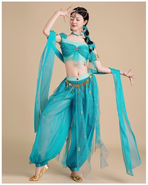 ++พร้อมส่ง++ชุดจัสมิน ชุดแฟนซีชุดจินนี่/อะลาดิน ชุดอินเดียสวยอลังการ ชุดสาวน้อยในตะเกียงแก้ว