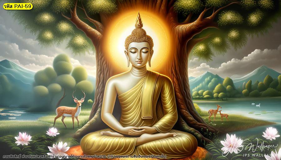 เปลี่ยนผนังห้องสวดมนต์สวยๆ ด้วย ภาพพิมพ์ ลายพระพุทธเจ้า