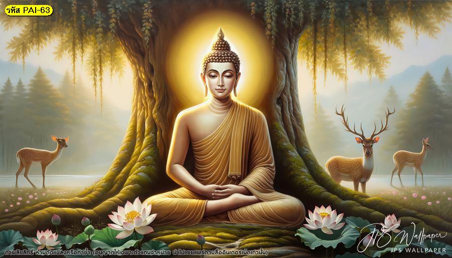 ภาพพิมพ์ แต่งห้องพระ ลายพระพุทธเจ้า สวยๆ