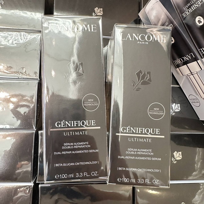 Lancome Genifique Ultimate Dual-Repair Augmented Serum 100 ml. เซรั่มอันดับ 1 จากลังโคม สูตรใหม่ พลิกฟื้นสัญญาณผิวเสียสะสมนานนับปี เริ่มสัมผัสได้ใน 1 สัปดาห์