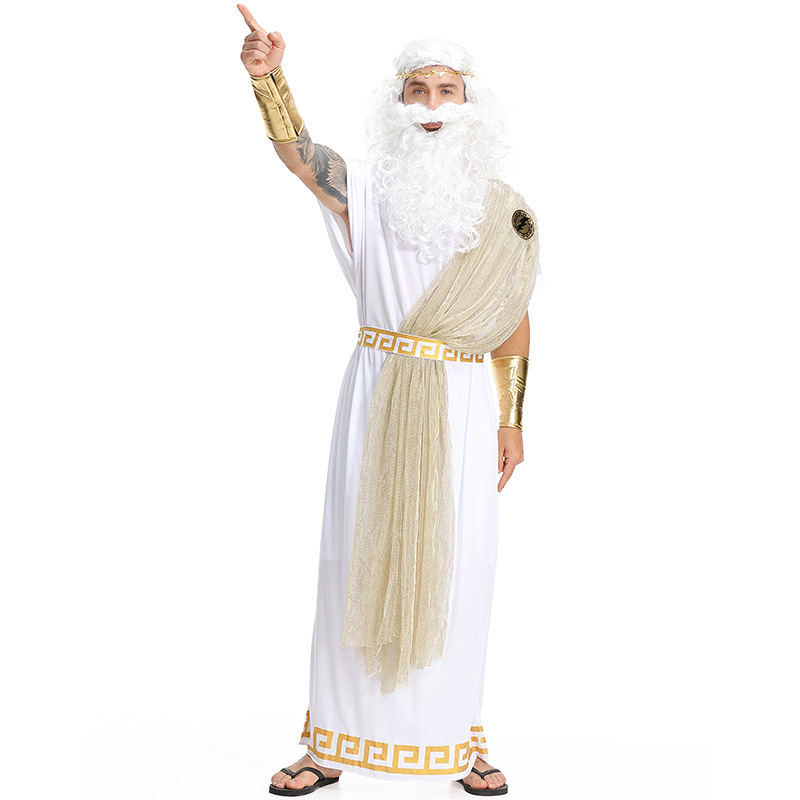++พร้อมส่ง+ชุดแฟนซีพระเยซู ชุดพระเยซู ชุดจีซัส ชุด Jesus  ชุดพระเจ้า ชุดกรีกโรมัน เทพซูส