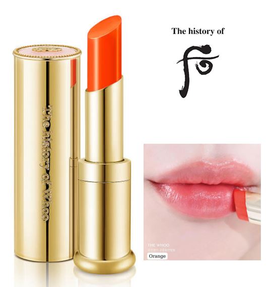 The History of Whoo Gong Jin Hyang Mi Glow Lip Balm (Orange) 3.3 g. ลิปบาล์มบำรุงริมฝีปาก มอบความชุ่มชื้น แต่งแต้มให้สวยเอิบอิ่มที่ต้องการสีสัน ให้สีสันที่มากกว่าลิปบาล์มทั่วไป ด้วยส่วนผสมของชุงฮวาซันกิดัน และฮงฮวาบูน เติมความชุ่มชื้นให้ริมฝีปาก ลดความหมอ