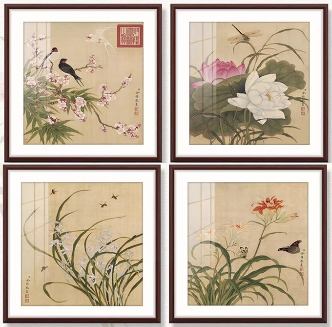 Flower and bird (พิมพ์ลาย)