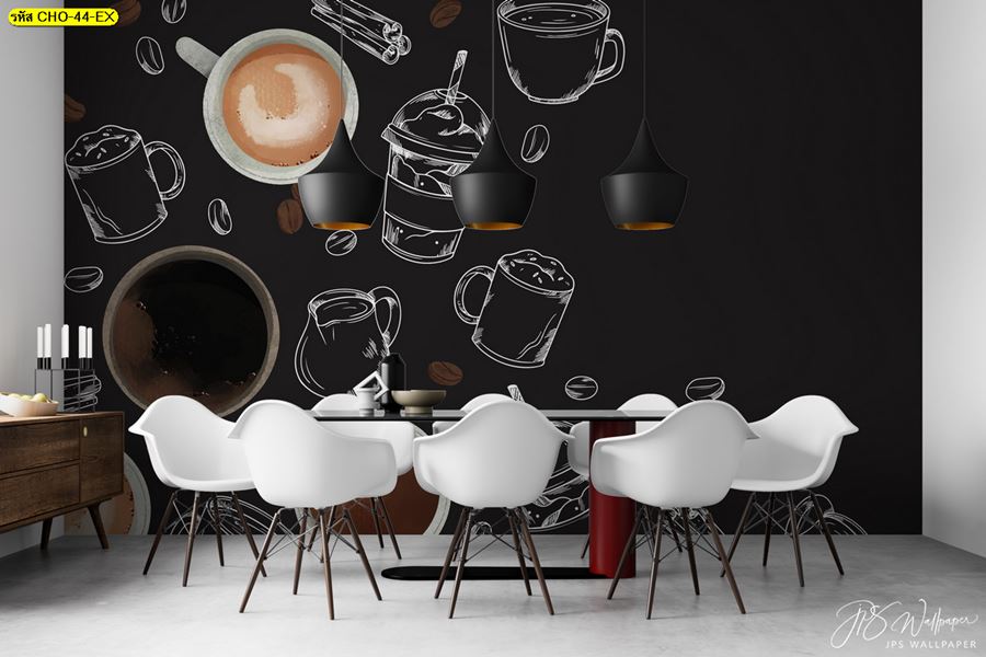 วอลเปเปอร์สวยๆ ช่วยให้ร้านกาแฟดูพรีเมียมขึ้น