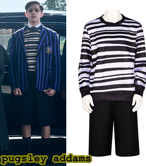 ++พร้อมส่ง++ชุดน้องชายwednesday พักส์ลีย์ อาดัมส์ Addams Family wednesday Pugsley ครอบครัวอาดัมส์ อาดัมส์แฟมิลี่ น้องชายเวนส์เดย์ wednesday