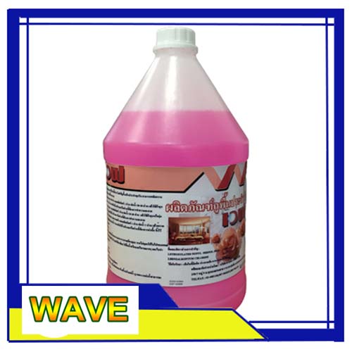 น้ำยาถูพื้นประจำวัน WAVE กลิ่นพฤกษาสีชมพู 3.8 ลิตร