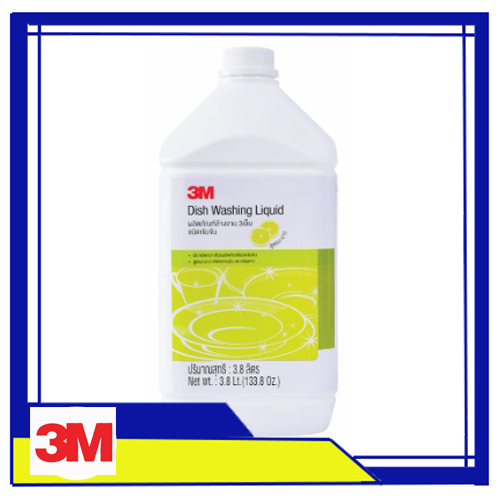 น้ำยาล้างจาน 3M ชนิดเข้มข้น สูตรมะนาว 3.8 ลิตร