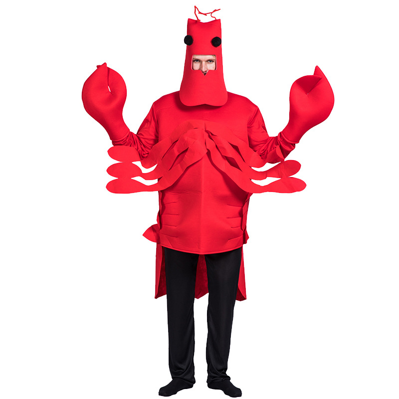 ++พร้อมส่ง+++ชุดกุ้งล็อบสเตอร์ ชุดกุ้ง ชุดสัตว์ทะเล ธีมทะเล ชุดล็อบสเตอร์ Lopster costume