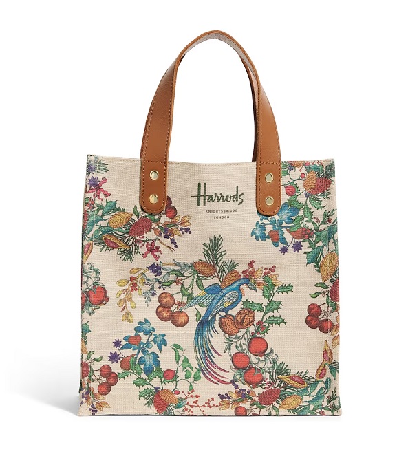Harrods รุ่น Small The Great Feast Jacquard Shopper Bag****พร้อมส่ง