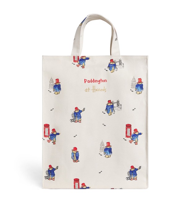 Harrods ไซส์ M  รุ่น Medium Paddington Tote Bag (กระดุม)***พร้อมส่ง