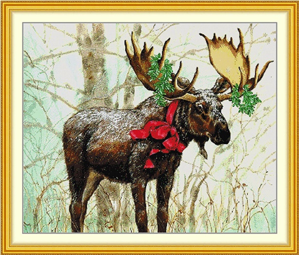 Christmas Deer (ไม่พิมพ์/พิมพ์ลาย)