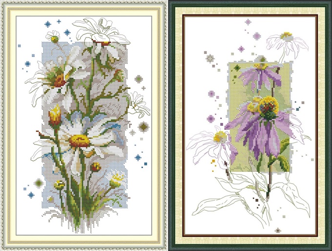 White and purple (ไม่พิมพ์/พิมพ์ลาย)