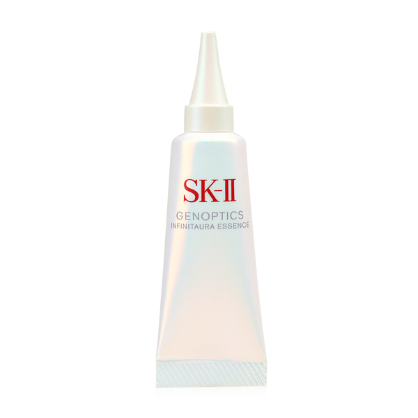 SK-II GenOptics Infinitaura Essence ขนาดทดลอง 10 ml. ไวท์เทนนิ่ง สูตรใหม่ล่าสุดจากเอสเค-ทู ปฏิวัติวงการด้วยนวัตกรรมล่าสุดเพื่อผิวเปล่งประกายเจิดจรัส ฟื้นบำรุงโปรตีนออร่าในผิว เผยผิวกระจ่างใสเปล่งประกาย ลดเลือนจุดด่างดำ รอยแดง ความหมองคล้ำ พร้อมปรับสีผิวให