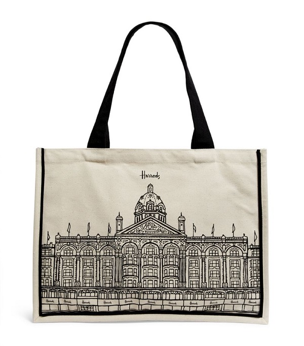 Harrods รุ่น Large Harrods Outline Tote Bag****พร้อมส่ง