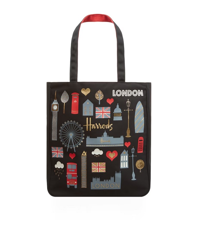 Harrods รุ่น London Glitter Tote Bag***พร้อมส่ง
