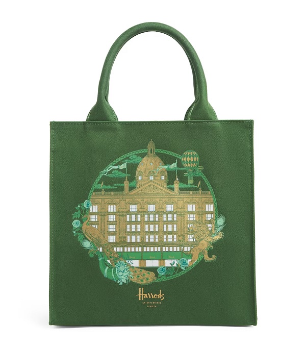 Harrods รุ่น Small Cotton Heritage Shopper Bag****พร้อมส่ง