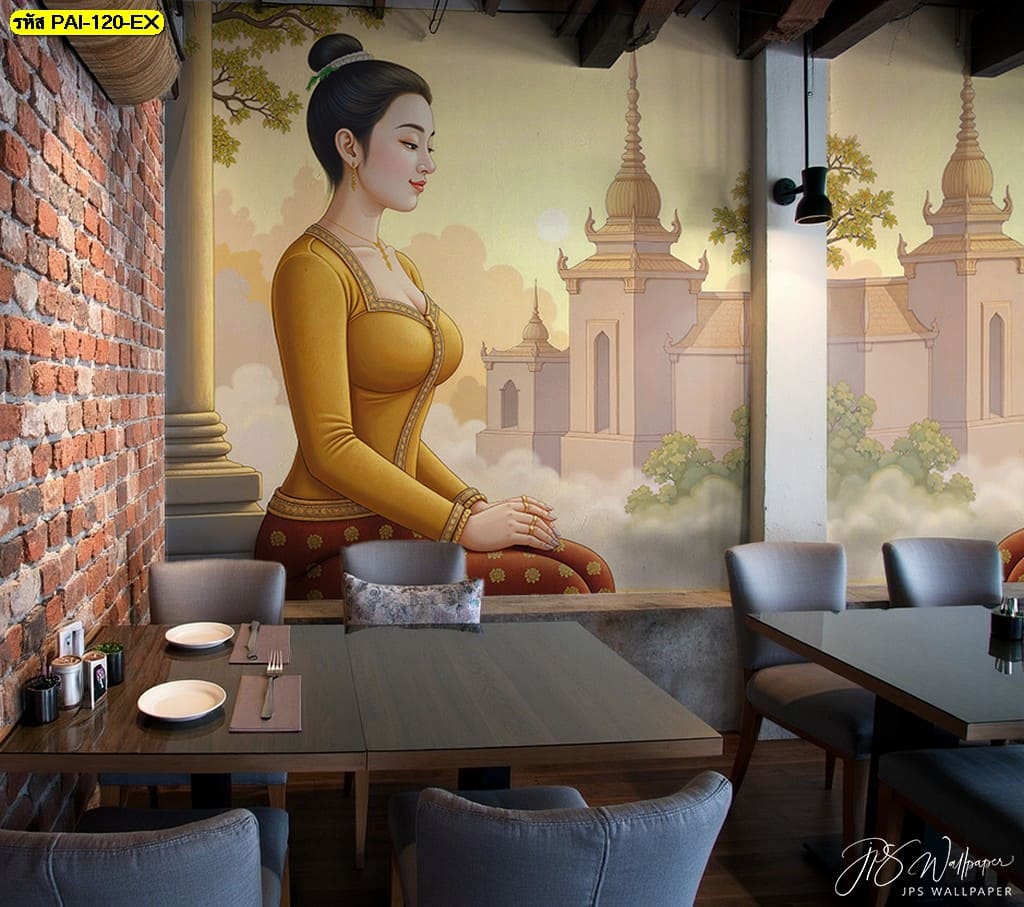 วอลเปเปอร์ติดผนังร้านอาหาร สร้างจุดเด่นให้ร้านอาหารไทยของคุณ