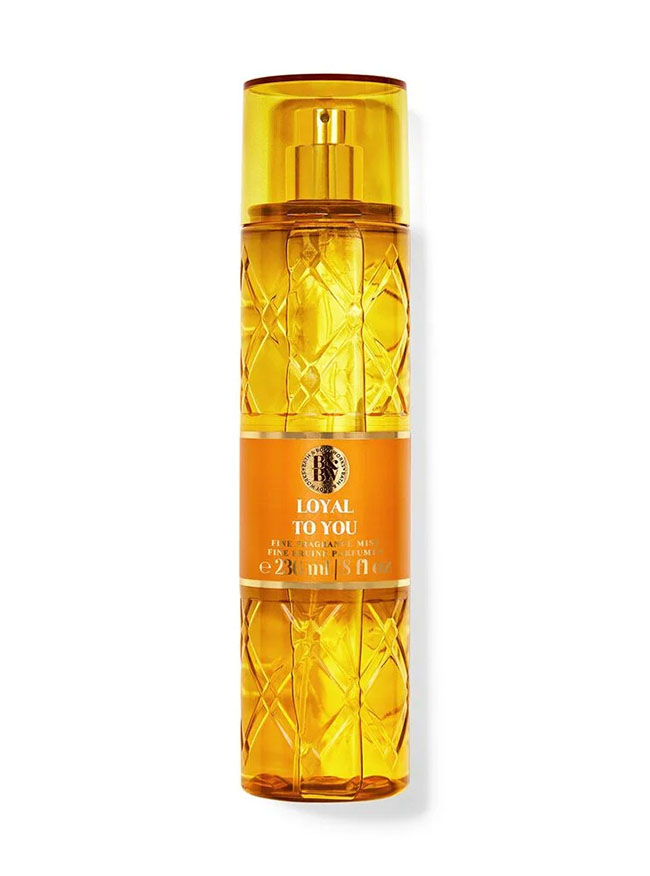 Bath & Body Works Loyal to You Fine Fragrance Mist 236 ml. สเปร์ยน้ำหอมที่ให้กลิ่นติดกายตลอดวัน ดั่งสถานที่อบอุ่น ผ่อนคลาย ที่คุณไม่อาจรอที่จะกลับมาอีก ด้วยกลิ่นหอมดอกมะนาวหวาน ดอกส้ม และมาร์ชเมลโลว์วานิลลา