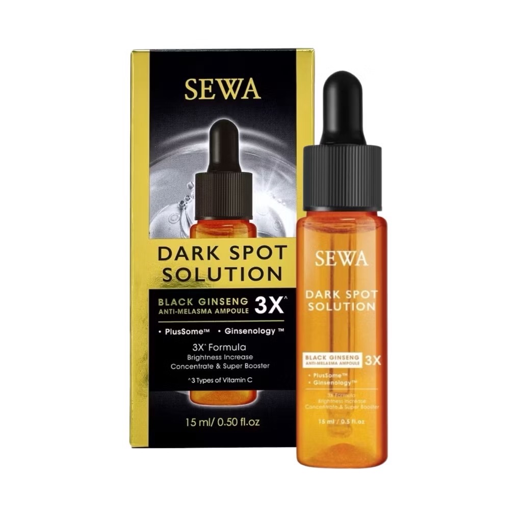 Sewa Dark Spot Solution 3X เซวา ดาร์ค สปอต โซลูชั่น เซรั่มโสมดำ 15มล. (15 ml. x 1 ขวด) Exp 2027