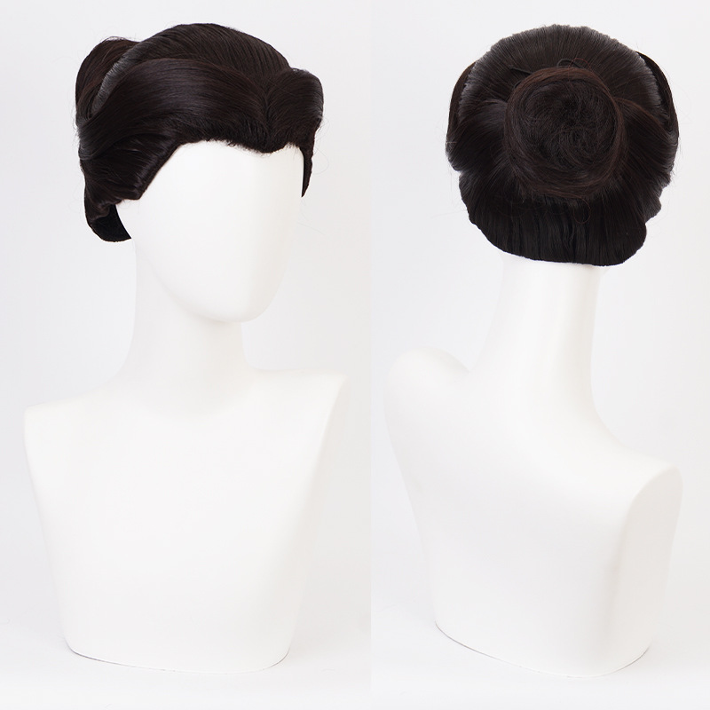 วิกผมเกล้ามวยดำ วิกผมโบราณ วิกคอสเพลย์นางรำ วิกผมแฟนซีย้อนยุค วิกผมปลอมเกล้า มวยผมจีน ญี่ปุ่น ละครเวที