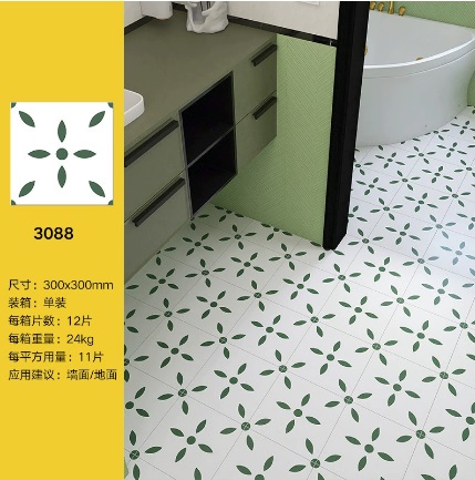 กระเบื้องลาย vintage ขนาด 30*30 ซม.